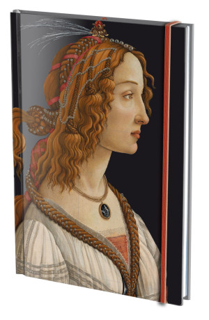 Notitieboek A5, harde kaft: Weibliches Idealbildnis, Sandro Botticelli, Städel Museum