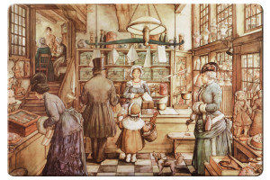 Placemat: Bakkerij, Anton Pieck