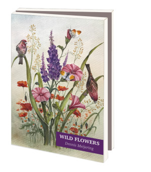 Kaartenmapje met env, klein: Wild flowers, Dennis Meijering
