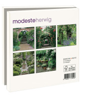 Kaartenmapje met env, vierkant: Gardens, Modeste Herwig