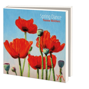 Kaartenmapje met env, vierkant: Spring dance, Yvonne Melchers