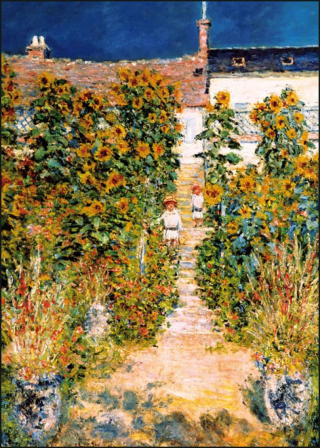 The Artist's Garden at Vetheuil, Claude Monet