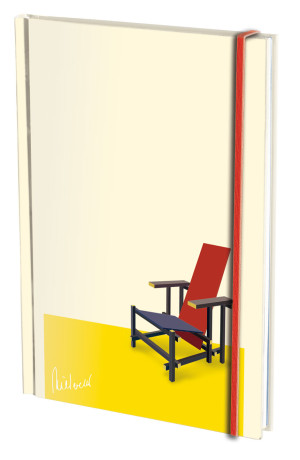 Notitieboek A5, harde kaft: Rood blauwe stoel, Gerrit Rietveld, Rietveld Schröderhuis