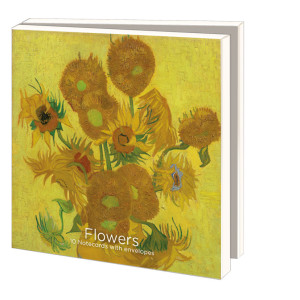 Kaartenmapje met env, vierkant: Flowers, Van Gogh Museum