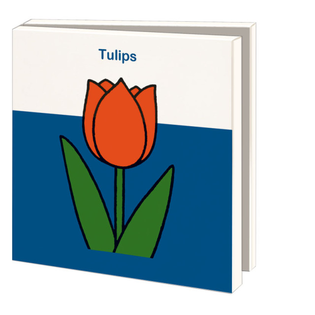 Kaartenmapje met env, vierkant: Tulpen, Dick Bruna