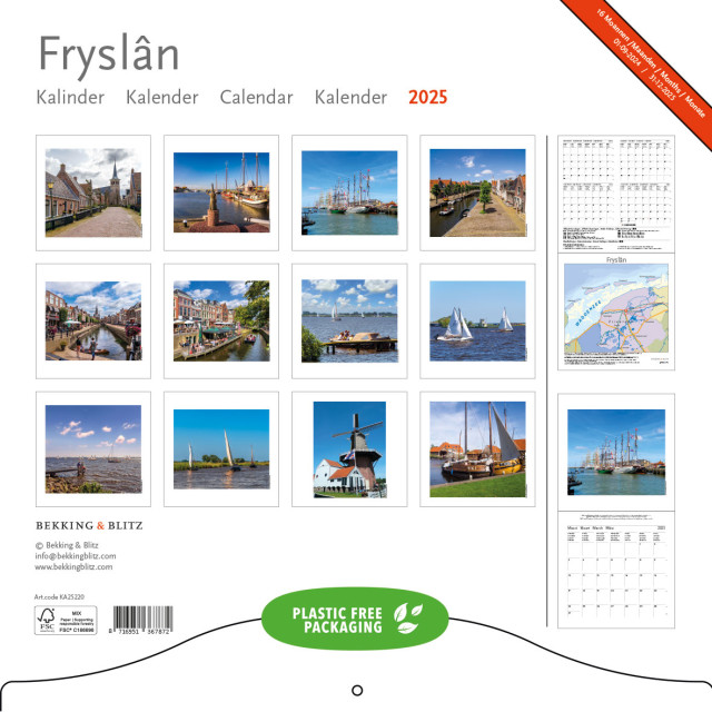 Buy Fryslan monthly calendar 2025 | Bekking & Blitz