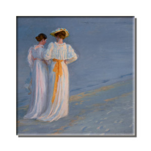 Koelkastmagneet: Anna Ancher und Marie Kroyer, Peder Severin Kroyer, Museum Kunst der Westkuste