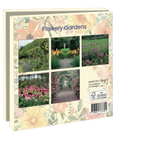 Kaartenmapje met env, vierkant: Flowery Gardens, De tuinen in Demen