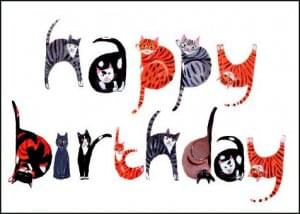 Happy birthday in cats