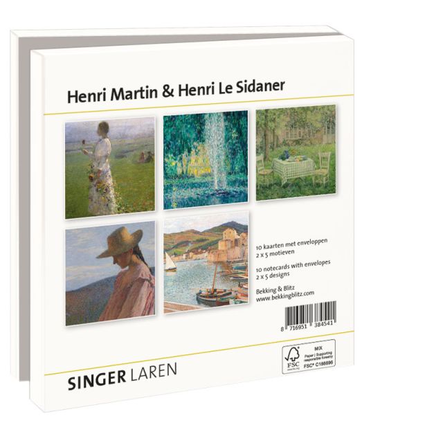 Kaartenmapje met env, vierkant: Sidaner, Singer Laren