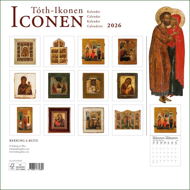 Iconen maandkalender 2026