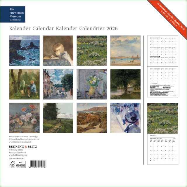 Fitzwilliam maandkalender 2026