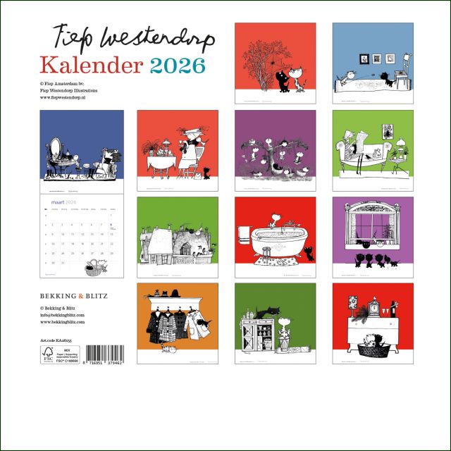 Fiep Westendorp maandkalender 2026