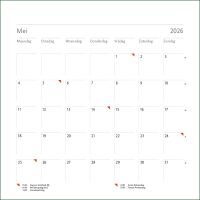 Blanco maandkalender 2026