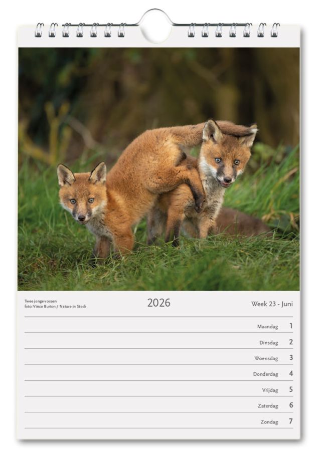 Nederland Natuurland weekkalender 2026