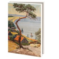 Kaartenmapje met env, groot: Kunstenaarsdorp, Nida, Noord-Veluws Museum