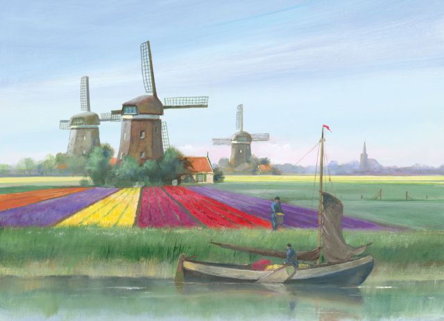 Puzzel (1.000 stukjes): Tulipfields, Sietse Wiersma