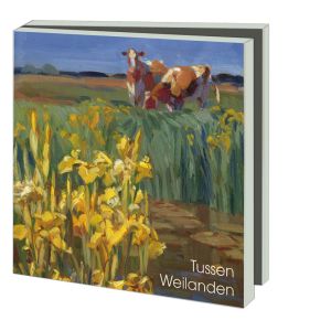 Kaartenmapje met env, vierkant: Tussen weilanden, Hans Versfelt