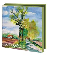 Kaartenmapje met env, vierkant: Landscapes, Peter van Tilburg