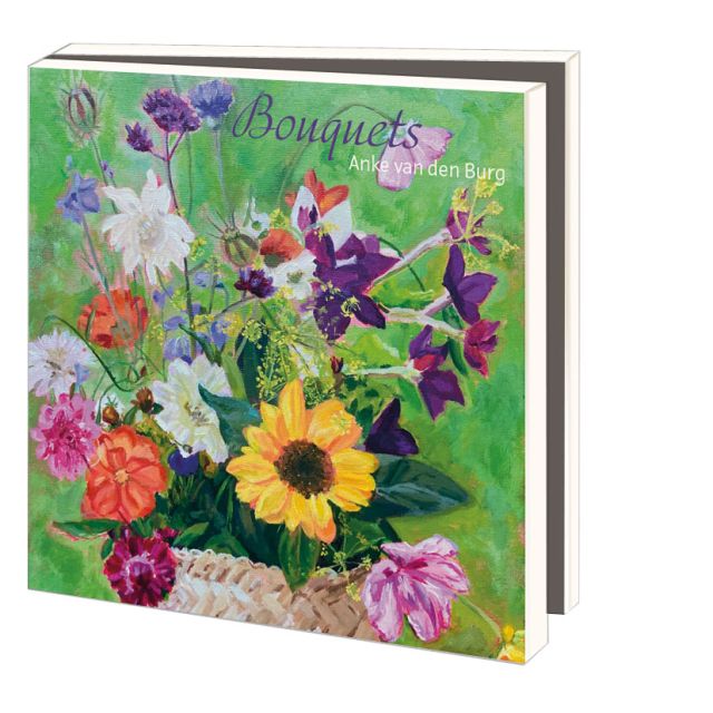 Kaartenmapje met env, Bouquets, Anke van den Burg