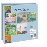 Kaartenmapje met env, vierkant:On the water