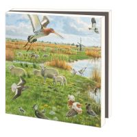 Kaartenmapje met env, vierkant:Landschappen, Elwin van der Kolk, Vogelbescherming Nederland