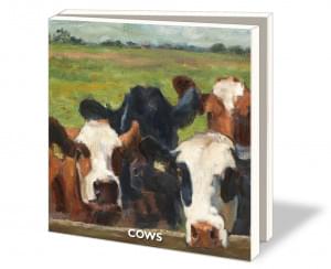 Kaartenmapje met env, vierkant: Cows, Art options