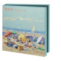 Kaartenmapje met env, vierkant: Beach, Niek van der Plas