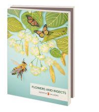 Kaartenmapje met env, klein: Flowers and insects, Geertje Aalders