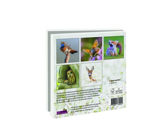 Kaartenmapje met env, vierkant: Goois Natuurreservaat