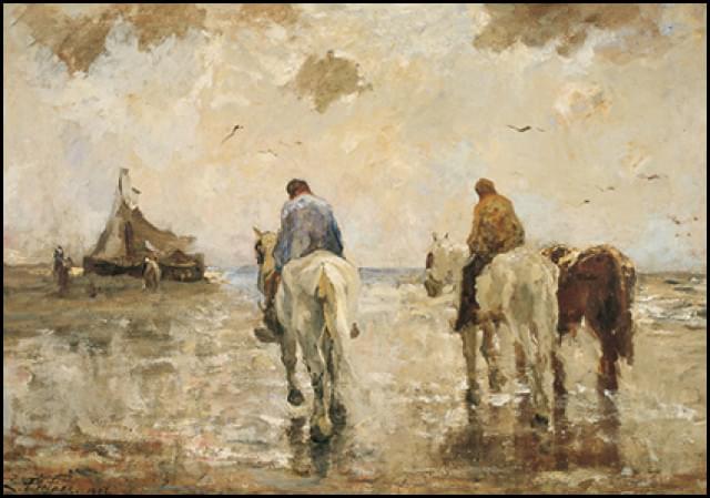 Along the beach, Evert Pieters, Singer, Laren