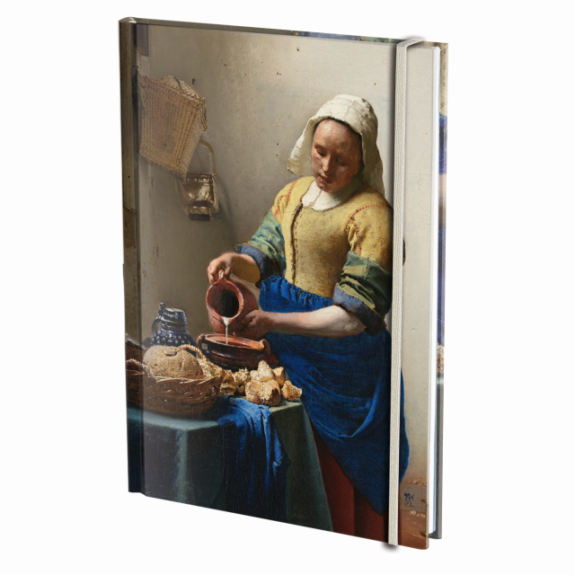 Notitieboek A5, harde kaft: Het melkmeisje, Johannes Vermeer, Rijksmuseum