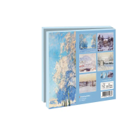 Kaartenmapje met env, vierkant: Winter Impressionists