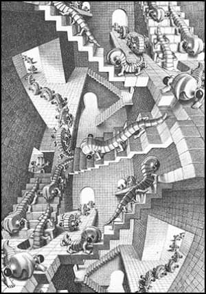 House of Stairs, M.C. Escher