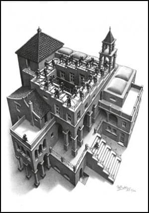 Ascending and Descending, M.C. Escher