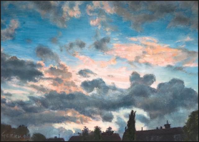 Clouds at Leidschendam, Gezien van de Riet