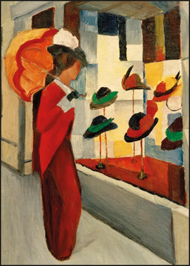 Hat shop, August Macke