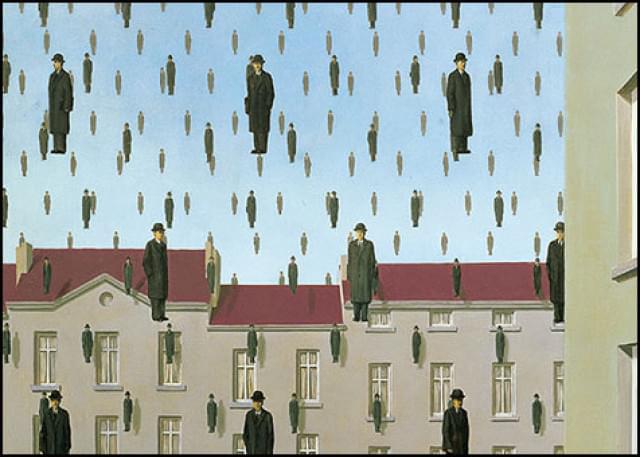 Golconda, 1953, René Magritte