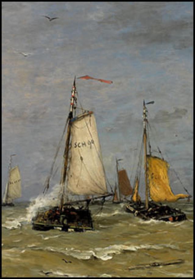 Visserschepen, Hendrik Willem Mesdag