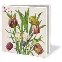 Kaartenmapje met env, vierkant: Flora Spring