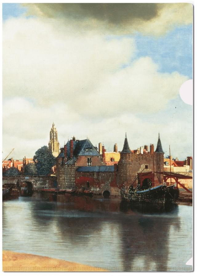 L-mapje A4 formaat: Gezicht op Delft, Vermeer, Mauritshuis