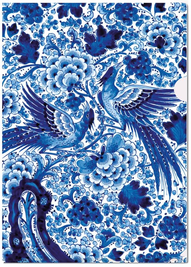 L-mapje A4 formaat: Royal Delft