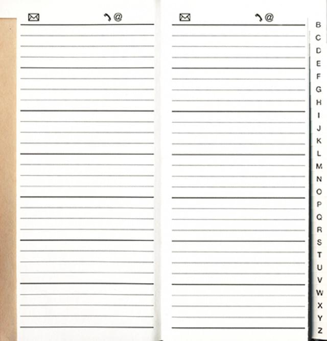 Adresboek: Combi Addressbook A6