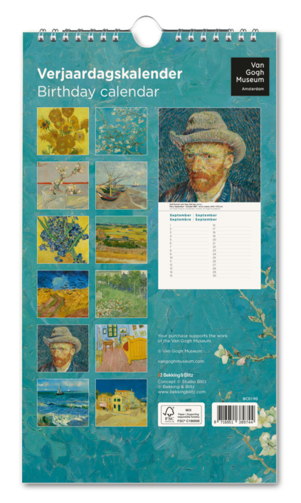 Birthday calendar: Van Gogh, Van Gogh Museum