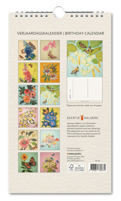 Birthday calendar: Geertje Aalders