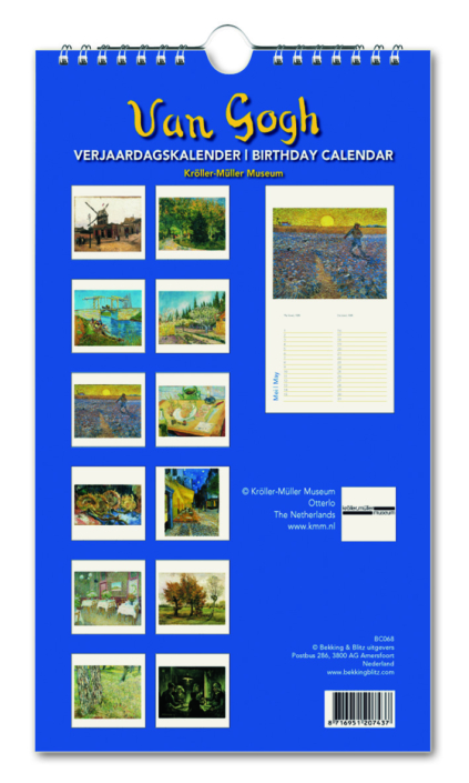 Birthday calendar: Van Gogh, Kroller Muller Museum
