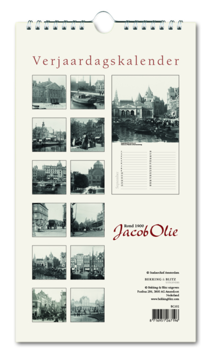 Birthday calendar: Jacob Olie, Amsterdam rond 1900, Stadsarchief