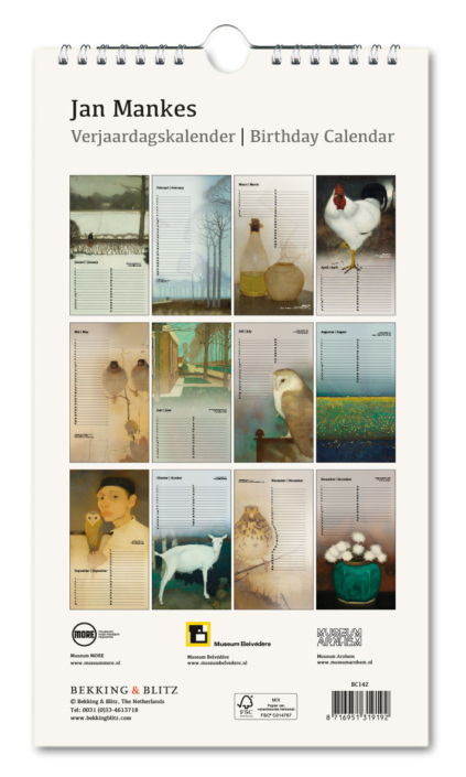 Birthday calendar: Jan Mankes
