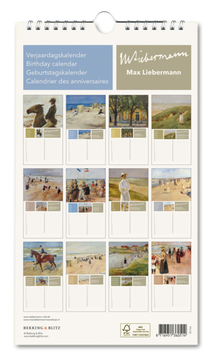 Birthday calendar: Max Liebermann