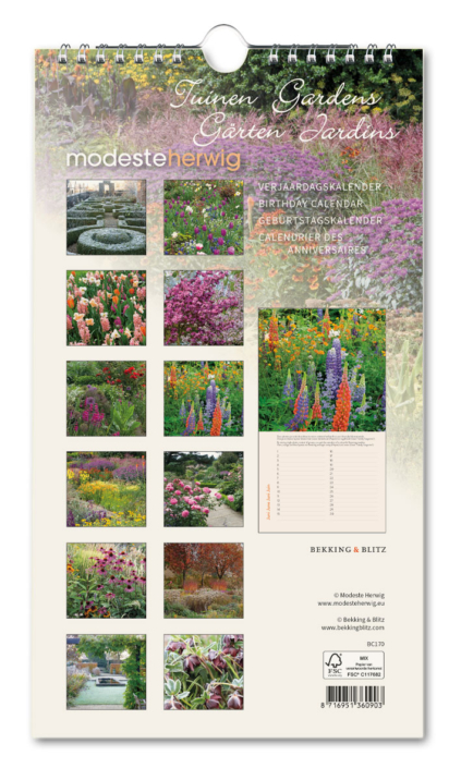 Birthday calendar: Tuinen, Modeste Herwig